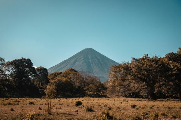 Scenic view of the volcano on Ometepe Island