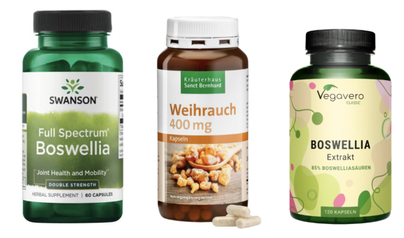 Examples of products that contain Boswellia for joint strengthening