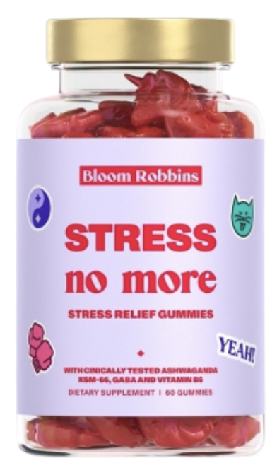 Example of stress relief gummies on the European market