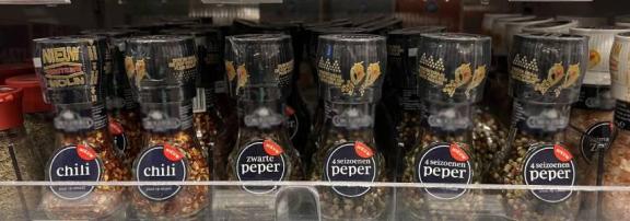 Figure 2 - Single-use black pepper grinders in a Dutch supermarket