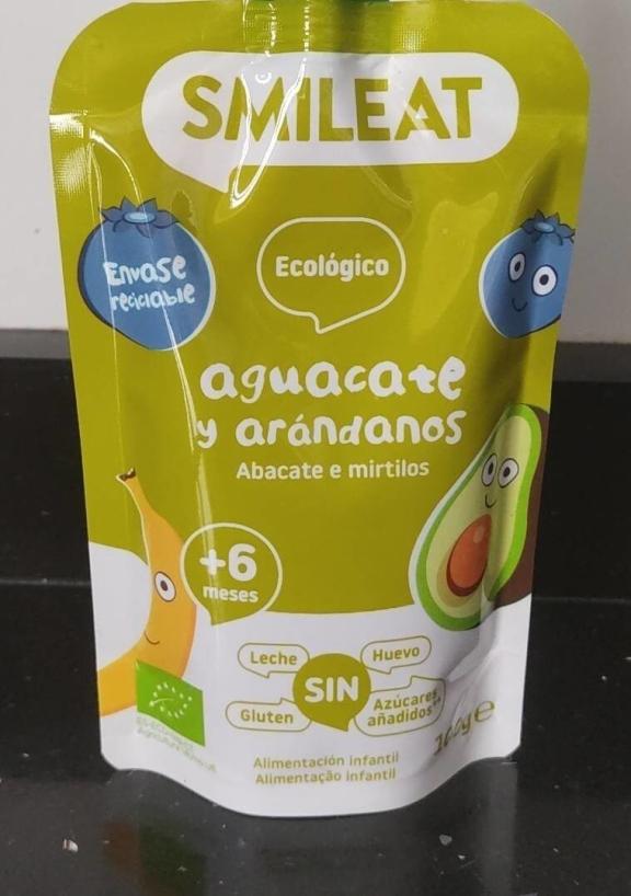 Blueberry and avocado baby purée (Smileat brand)