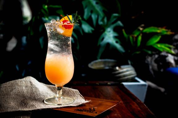 Tropical juice cocktails