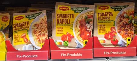 Instant pasta sauces containing oregano