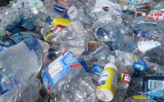 A bunch of empty plastic bottles