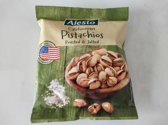  Roasted and salted in-shell Alesto pistachio nuts sold by Lidl