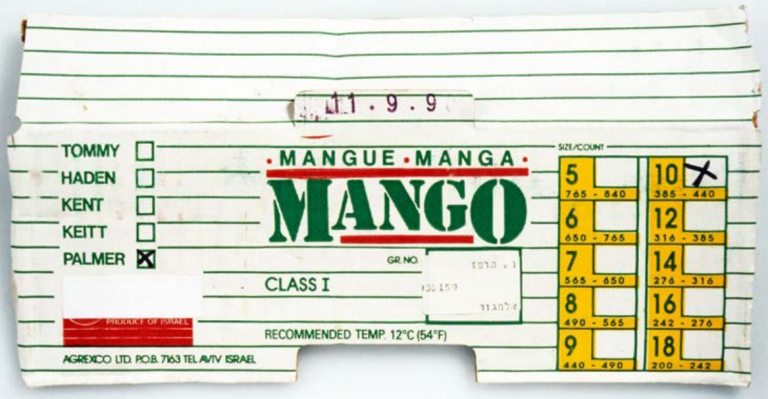 Example of printed packaging for export