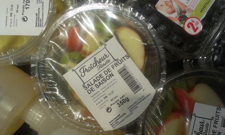 Example of freshly cut fruit