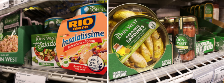 Rio Mare’s Mexican tuna salad and John West’s smoked sardines