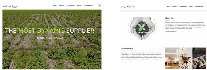 Van Aroma website
