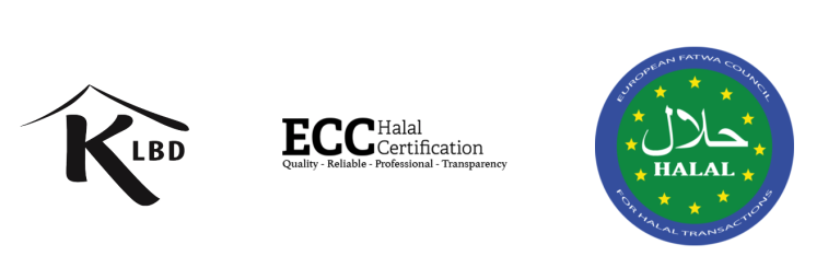 Examples of kosher and halal certifications for the European market