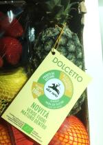 Example of an Italian brand with an organic pineapple from Togo