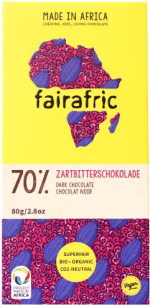 Fairafric 70% organic dark chocolate