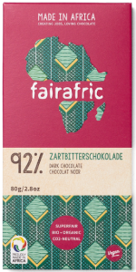 Fairafric 92% organic dark chocolate
