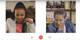 Video call between two entrepreneurs