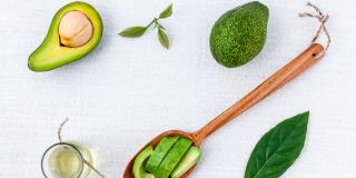 Avocado on a spoon