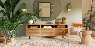 Home decoration in a living room
