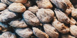 A stack of dried figs