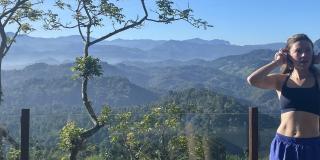 Woman at an overlook point