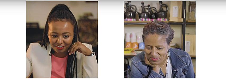 Video call between two entrepreneurs